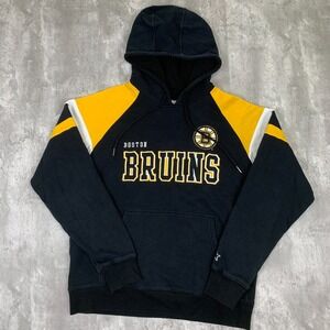 Vintage Starter Boston Bruins Hoodie Mens Large NHL Hockey Pullover Sweatshirt